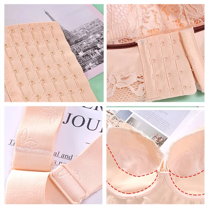 Bras for Women Wire Free Bra Women Lingerie Lace Sexy Bra Plus Size Bra Underwear Women Brassiere Backless Bra Push Up Bra Tops