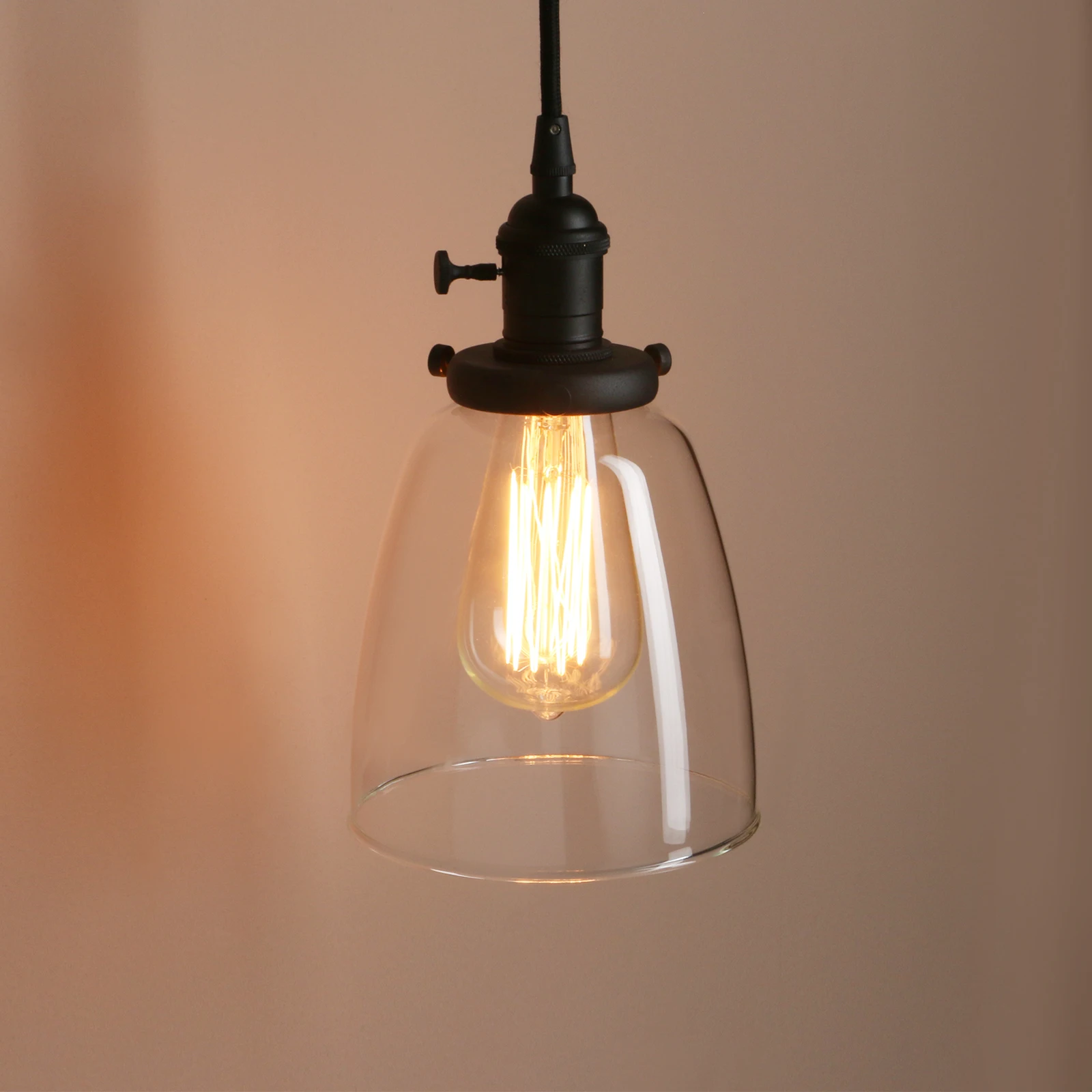 Винтажная стеклянная Подвесная лампа Permo потолочные светильники в стиле ретро