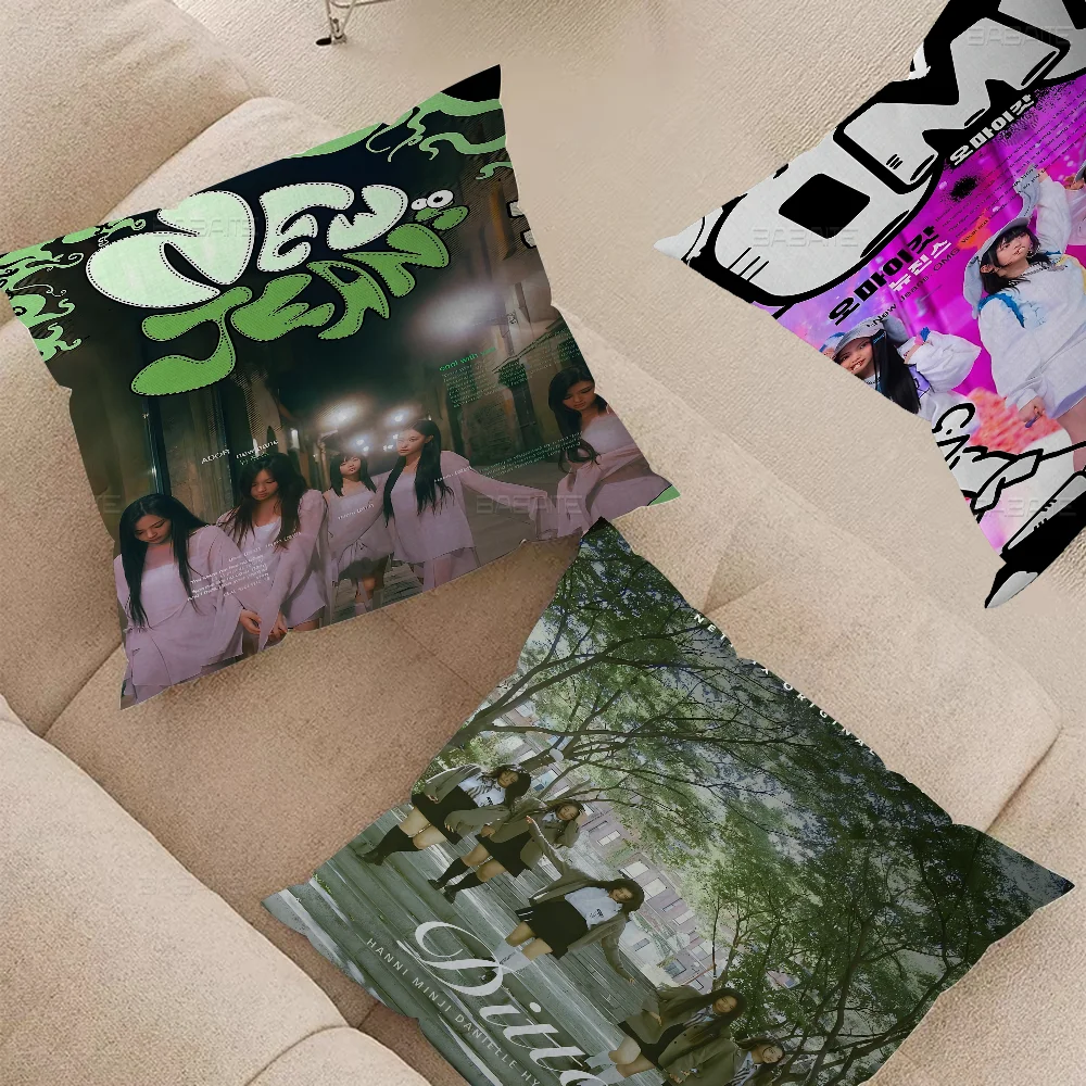 H-HANNI N-NEWJEANS наволочка для автомобиля дивана Рождественский подарок 40x40 см 45x45