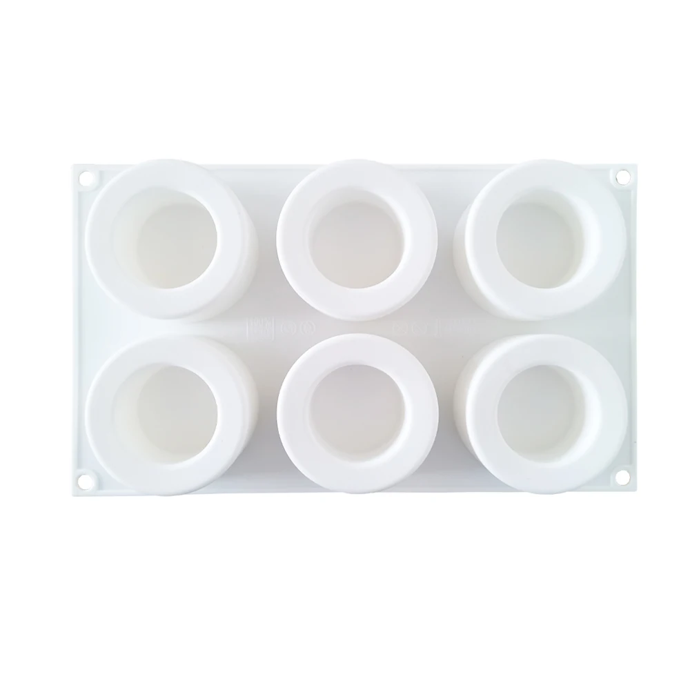 Силиконовая Круглая формочка для кексов 6 цветов |