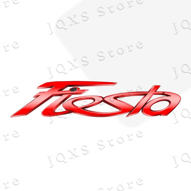 3D хромированный металлический значок на задний багажник автомобиля, наклейка на крыло, боковая эмблема, декор для Fiesta, аксессуары с буквенным логотипом