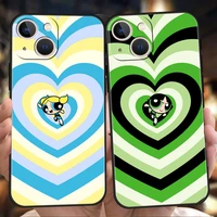 powerpuff girls phone case cover for iphone 12 13 pro max xr xs x iphone 11 7 8 plus se 2020 13 mini silicone soft shell fundas
