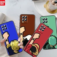 anime one piece hands up for oppo realme gt neo master edition 9i 8 7 pro c21s narzo 30 5g 4g fundas soft black phone case coque
