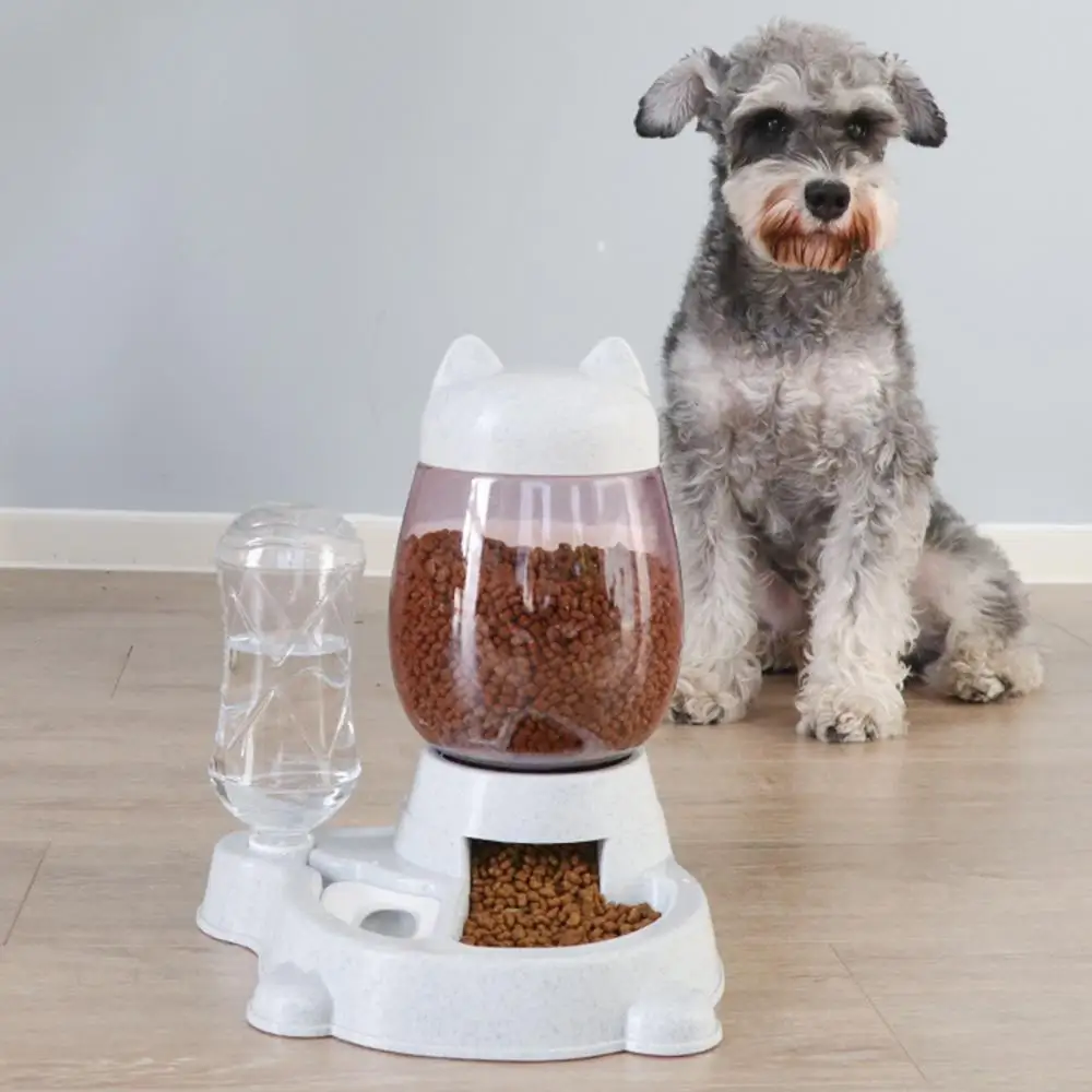 

Pet Automatic Drinking Fountain Dual-Use Food Bowl Water Bottle Dog Cat Feeder