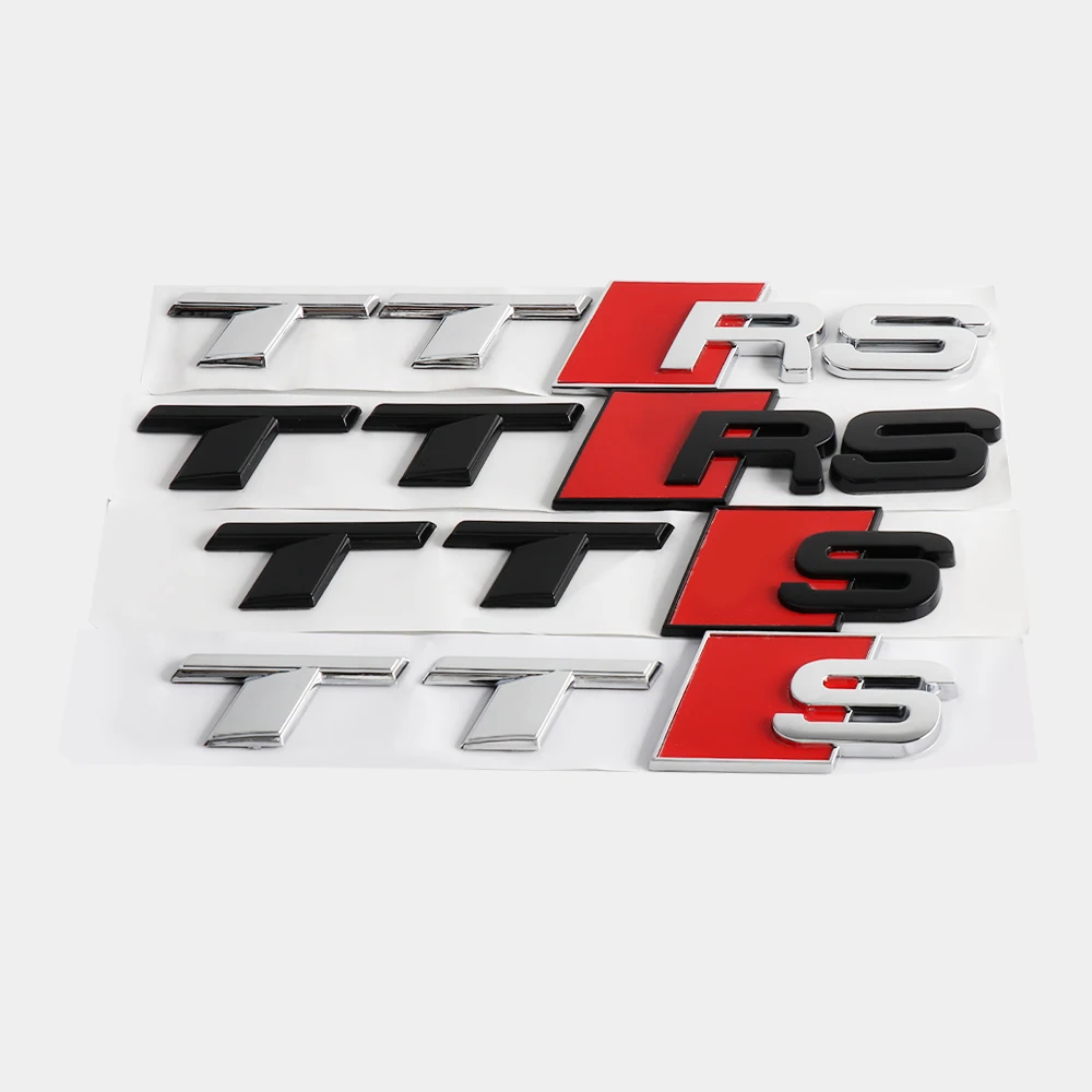 Фото 3D-эмблема ABS TTS TTRS для автомобиля, наклейка на задний багажник, декоративный аксессуар для Audi S TT RS Sline A3 A4 A5 A6 B9 B8 8P 8V B6 C7 Q5 №1