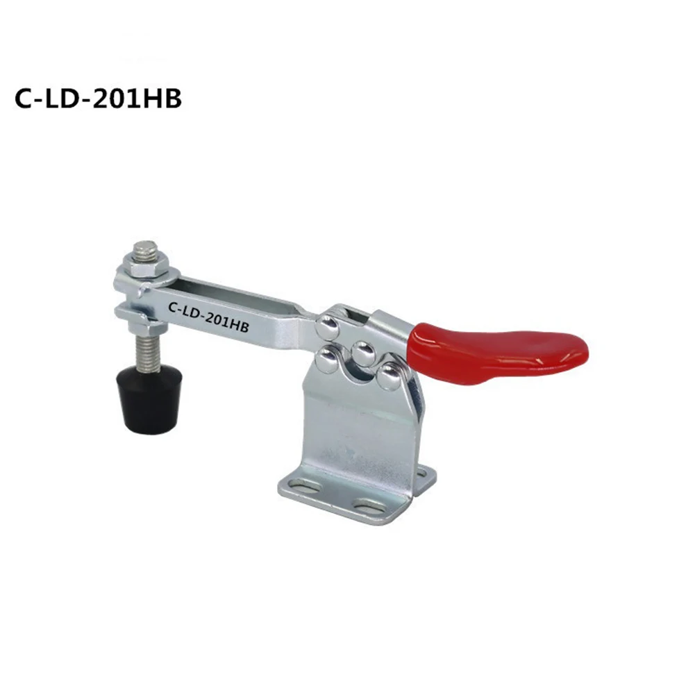 

1pcs C-LD-201HB Horizontal Toggle Clamp Quick-Release 27KG 60lbs Holding Vertical Toggle Clamp Hand Clip Woodworking Tool