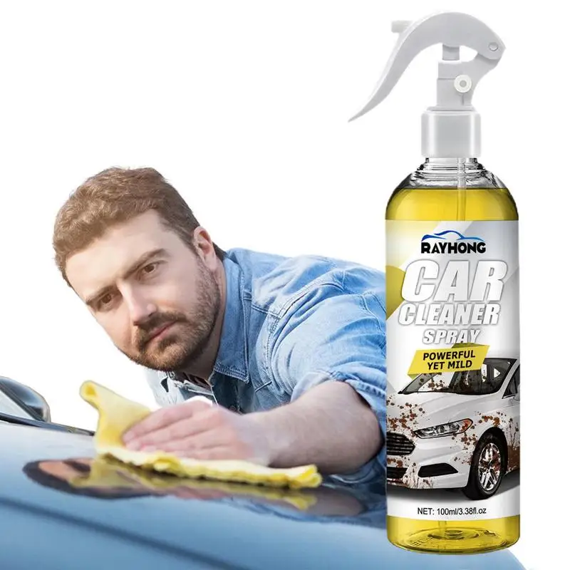 Car Cleaner Spray Multipurpose Seat Leather Glass Cleaner Dust And Dirt Removal Spray For Home Garage Auto RV Truck SUV 100ML