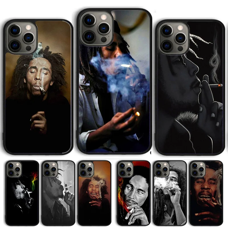 Чехол для телефона с изображением Боба Маркиса курительного iPhone 15 16 14 13 12 Pro Max mini 11