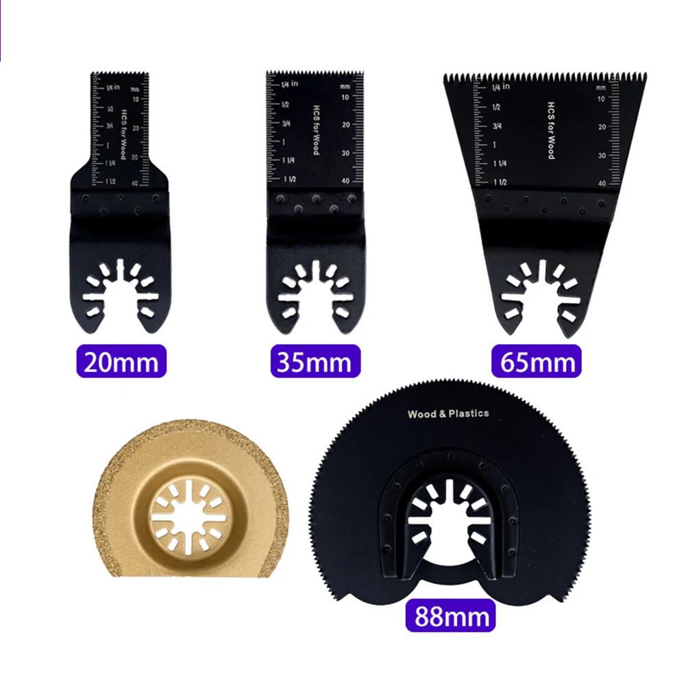 

5PCS Oscillating Saw Blade Kit High Carbon Steel Multi-function Saw Blade For Wood /Plastic/Metal Cutting Power Tools Parts