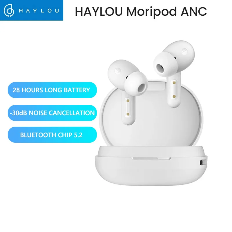 Беспроводные Bluetooth наушники Haylou MoriPods ANC TWS с шумоподавлением 5 2 гарнитура