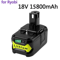 18v battery 15800mah li on rechargeable for ryobi hot p108 rb18l40 rechargeable battery pack power tool battery ryobi one