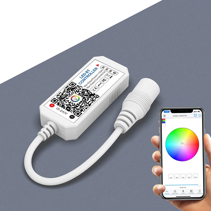 

Bluetooth LED Controller Music Timing Switch Dimming DC5-24V 4A 4CH for Color RGBW RGB LED Strip Panel Light Fixtures