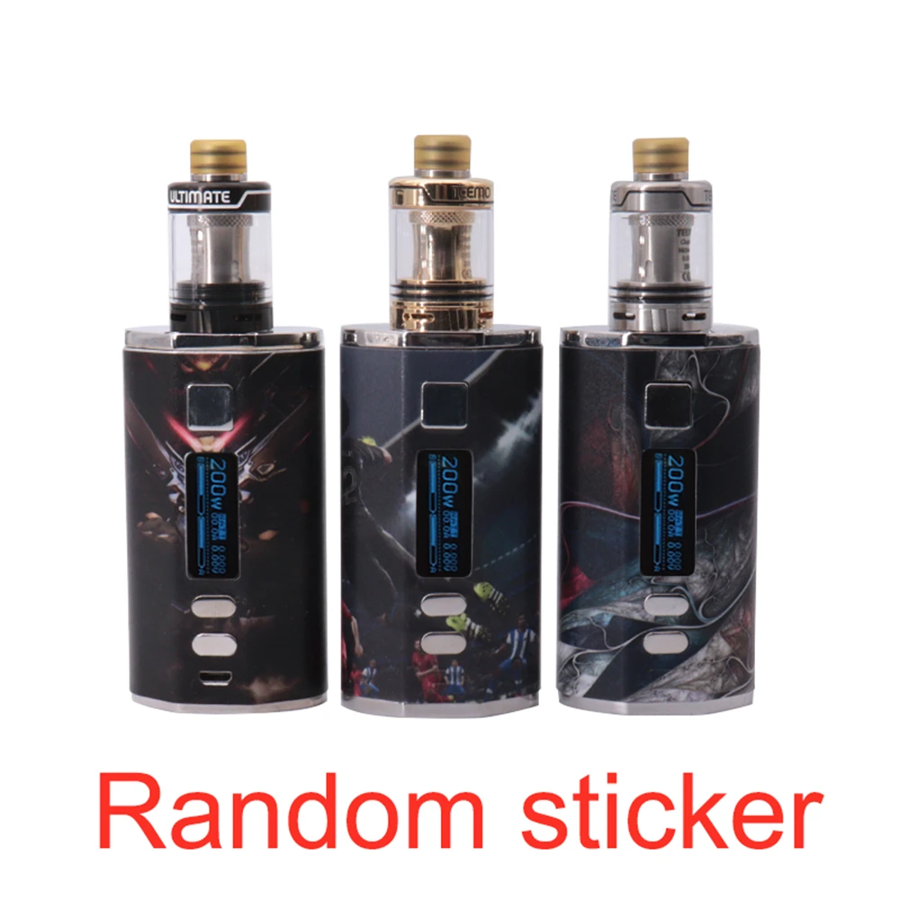 

Newest 200W box MOD Kit 4500mah battery with THC Teemo rta 2.5ml voilent flow design tank Box Mod E-cig Vape tauren design rta