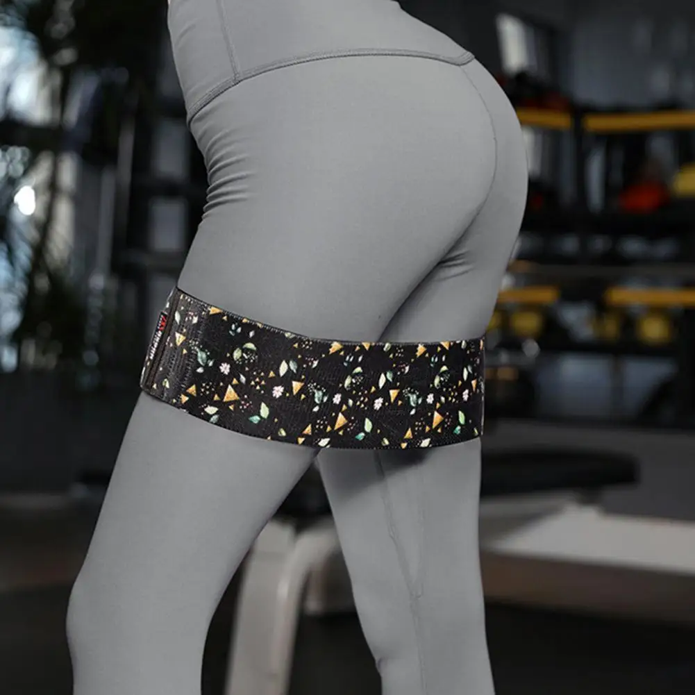 

High Elasticity Resistance Bands Evenly Force Polyester Cotton Muscle Training Elastic Booty Bands Yoga Accessory