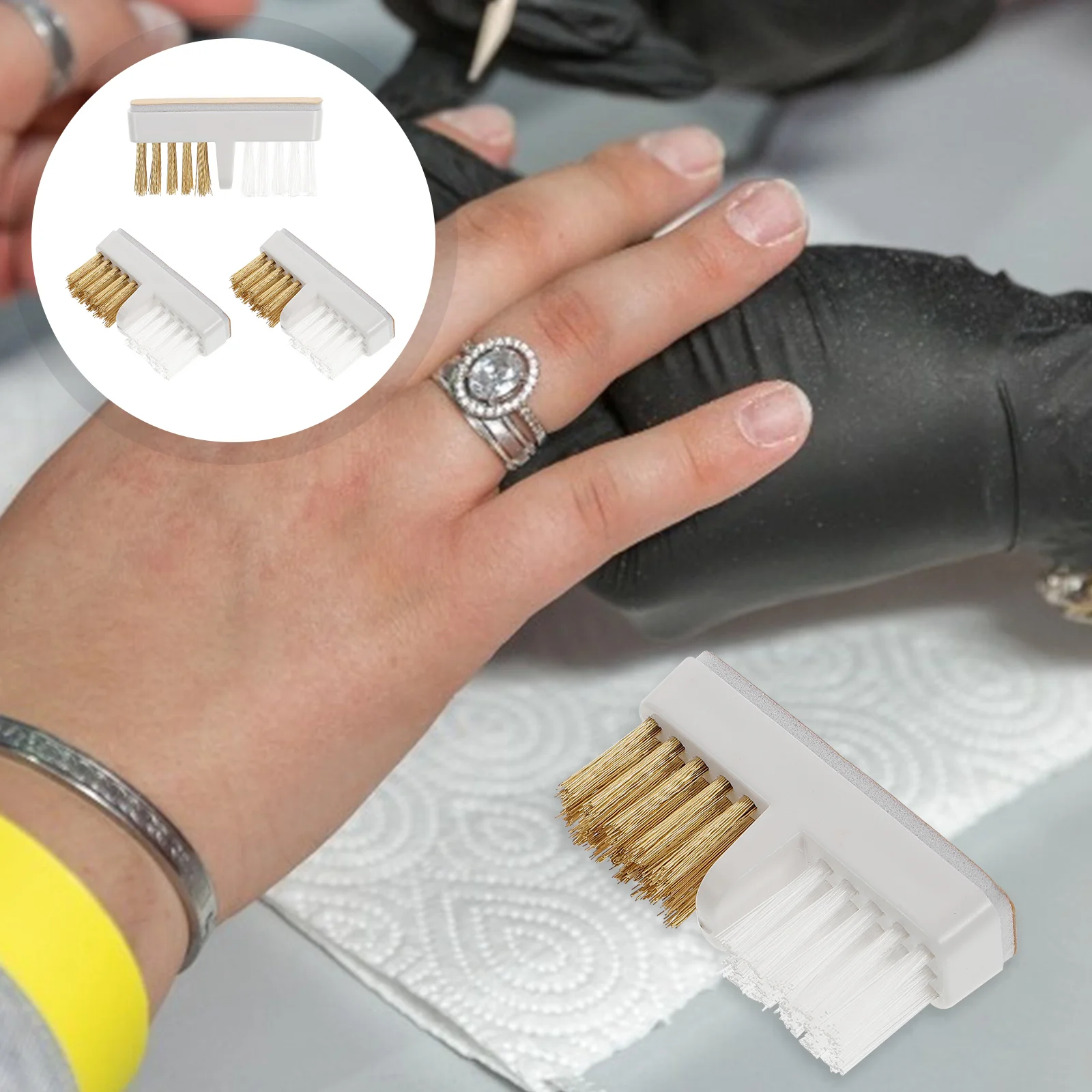 

Nail Drill Brushes Bit Brush Cleaning Cleaner Manicure Wire Cleaners Head Tool Polishing Tools Fingernail Salon Copper Carbide