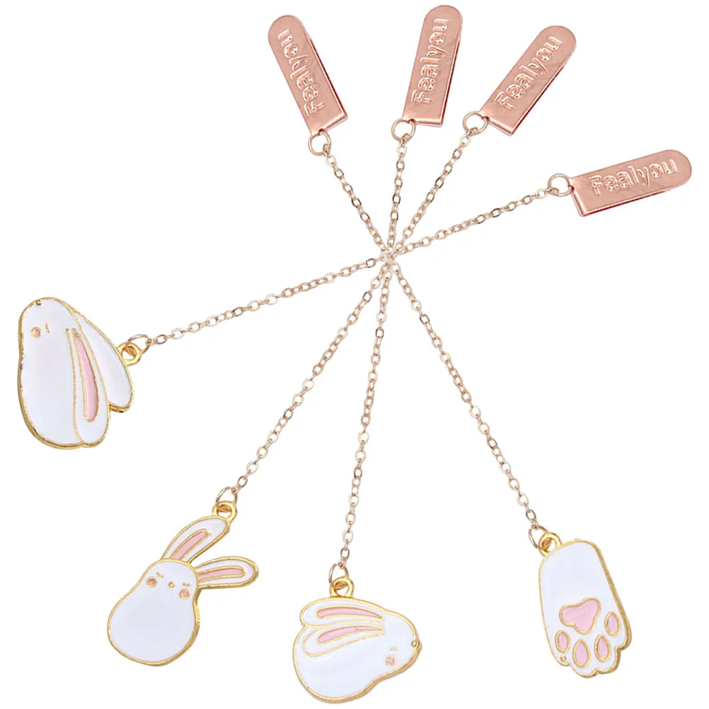 

Book Bookmark Bookmarks Decorativeclips Paper Tassel Bunny Marker Lovers Pendant Shapedmetal Kids Cute Animal Clip Accessories