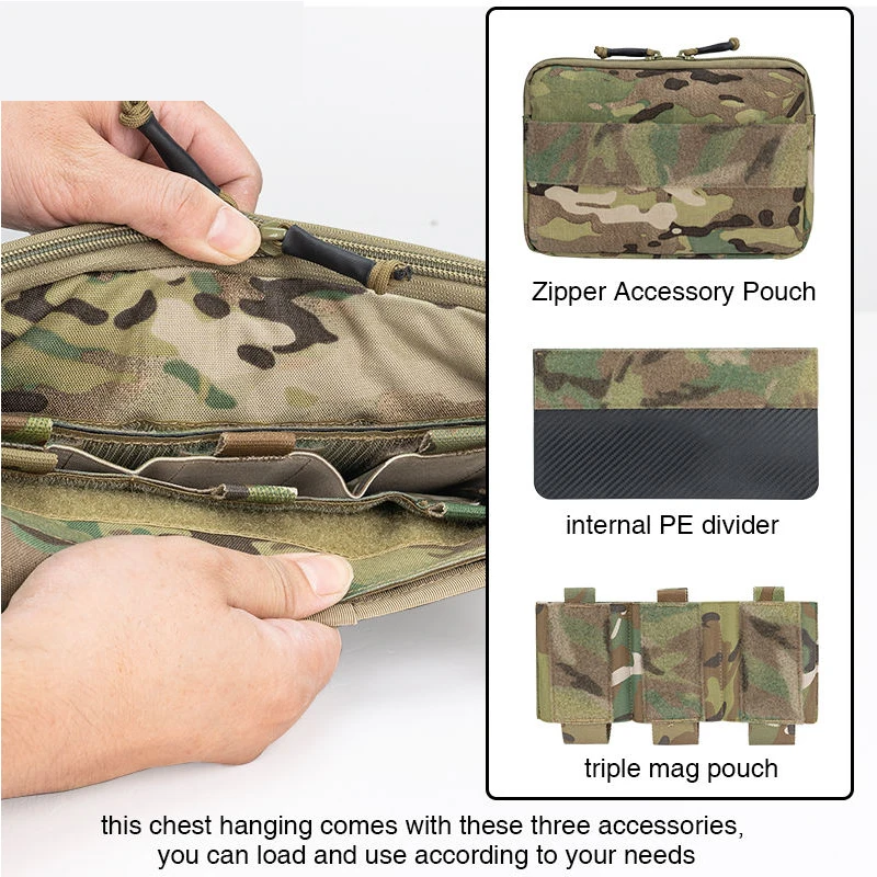 KGR Tactical Mini Chest Rig Охотничий жилет Molle Тактическая боевая нагрудная установка с