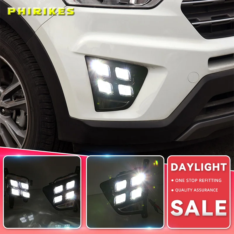 Автомобильные аксессуары водонепроницаемые ABS 12 В светодиодные дневные ходовые