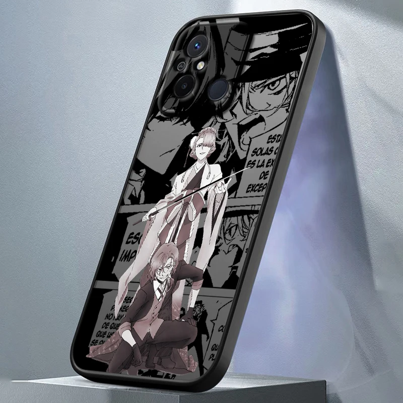 Прозрачный чехол для телефона с аниме бродячие псы Xiaomi Redmi 13C 12C 12 11A 10X 10C 9C 9AT 9 A2 A1