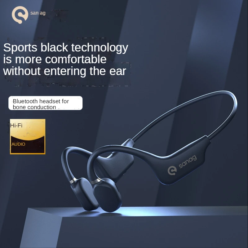 

Наушники с костной проводимостью, беспроводные наушники Bluetooth, водонепроницаемая Спортивная гарнитура с микрофоном для тренировок, бега, в...