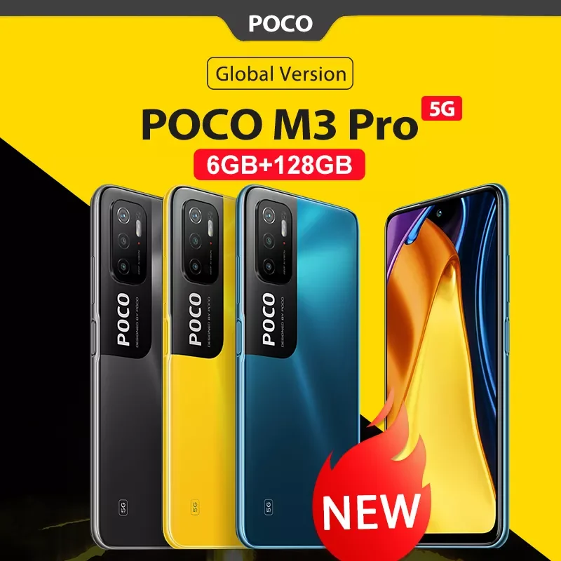 

Global Version M3 Pro 5G Smartphone NFC 64GB/128GB Dimensity 700 Octa Core 90Hz 6.5” FHD+ Screen 48MP Triple Camera 5000mAh