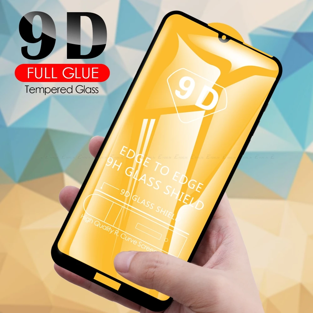 

10pcs 9D Tempered Glass Screen Protector For Huawei Honor 8A 8C 7A 7C Pro 7S Full Cover Protective Glass Film