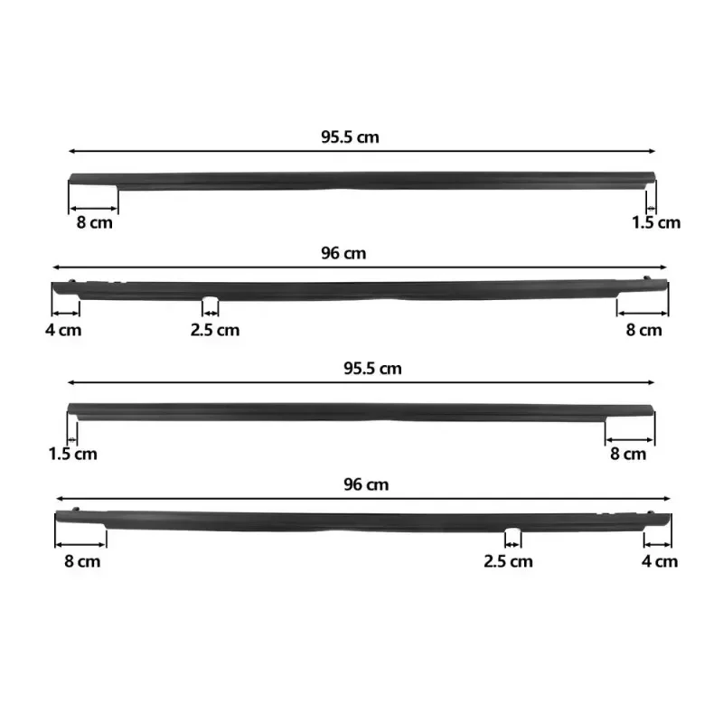 Для Toyota Corolla 2008-2013 уплотнитель окна 4 шт. передняя и задняя резиновая накладка