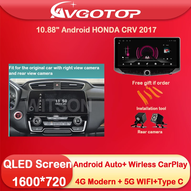 

10.88 Android 13 Car Radio Multimedia for CHEVROLET S10/ISUZU D-Max 2013 14 Type-C charging DSP 4G sim card 5G WIFI Carplay Auto