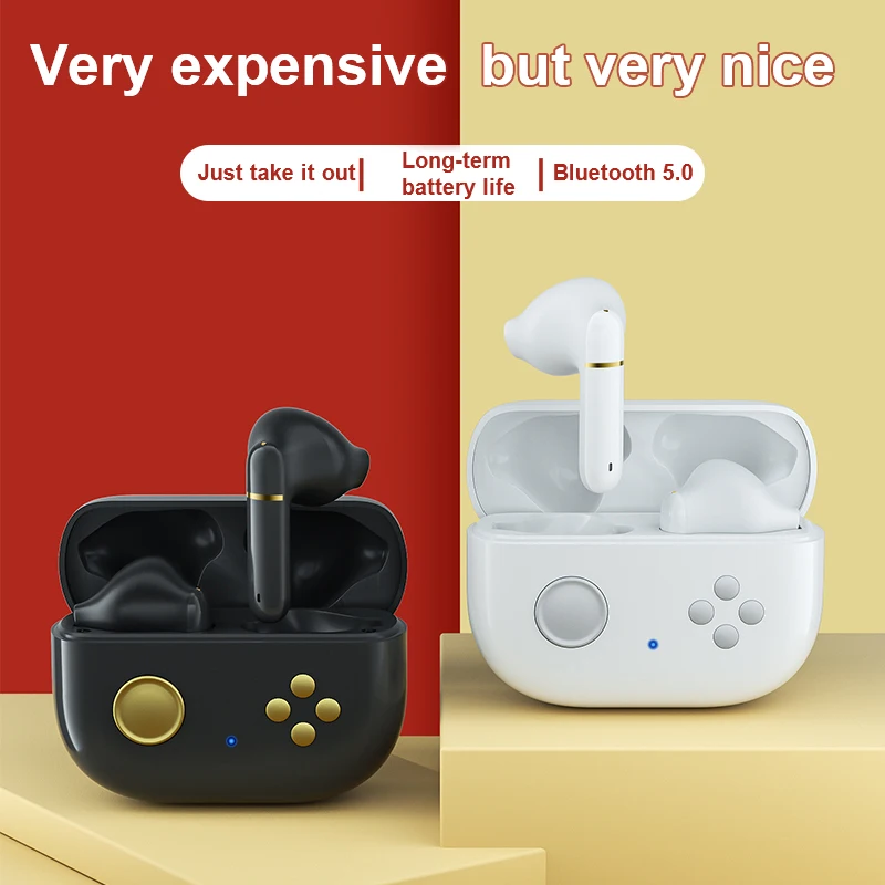 

TWS Bluetooth Headset Game Headphones Colorful Wireless Headphones Low Delay Continued Hanging Person F2