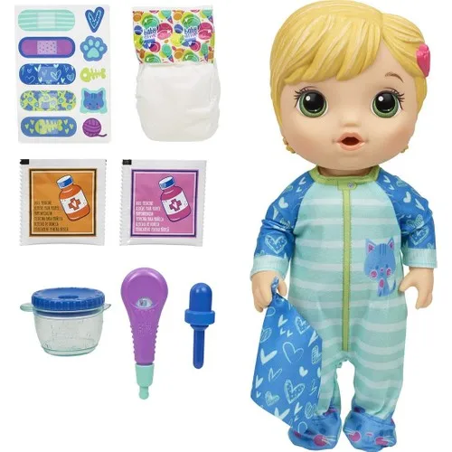 Baby Alive My Baby Got Sick. Blonde Baby Alive in her kitten