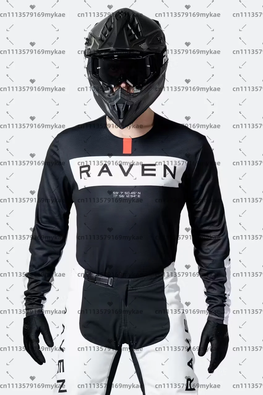 Фото Мужская мотоциклетная футболка Raven Jersey DH для мотокросса, даунхилла, BMX, эндуро и горных велосипедов №2