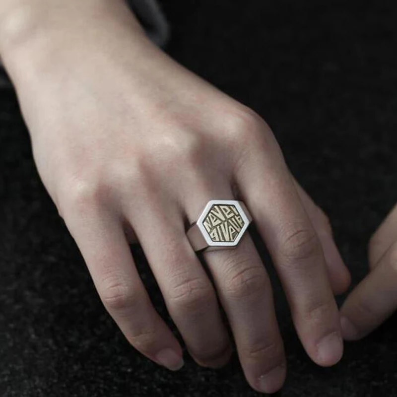 New Handmade Original Opening Ring Personality Inspirational Index Finger Men Wide Inspiration Trend Domineering Jewelry |