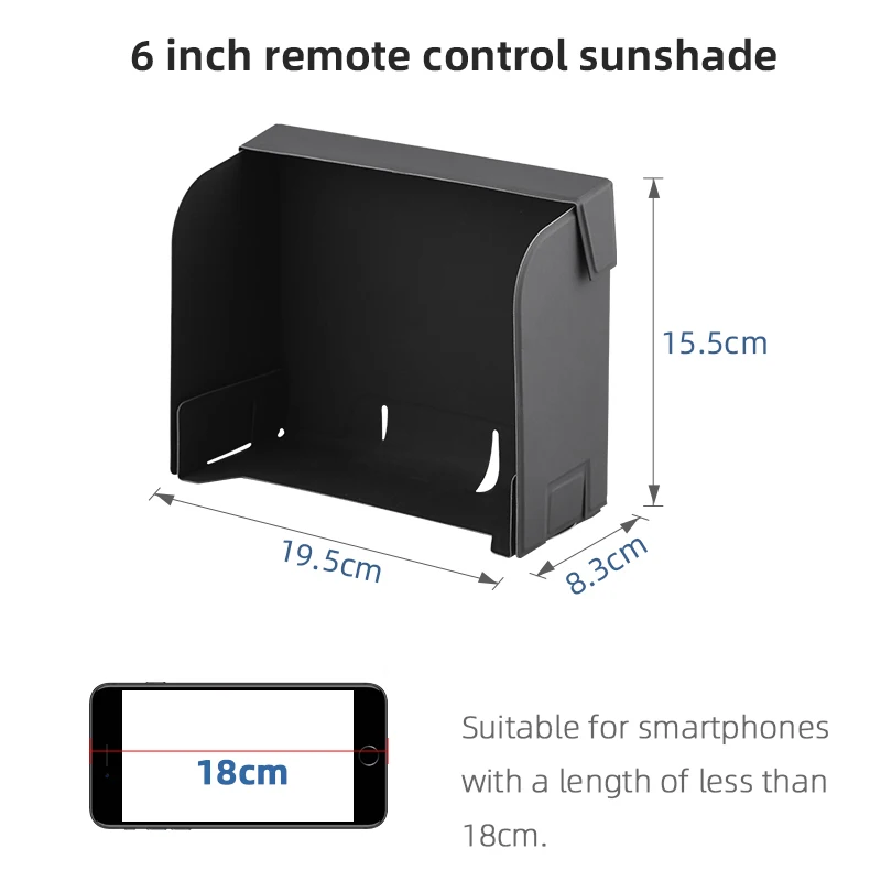 for DJI MAVIC 3/Air 2/2S/Mini 2/MINI 3 PRO Remote Control Phone Tablet Folding Sunhood Drone Hood Tablet Holder RC Accessory