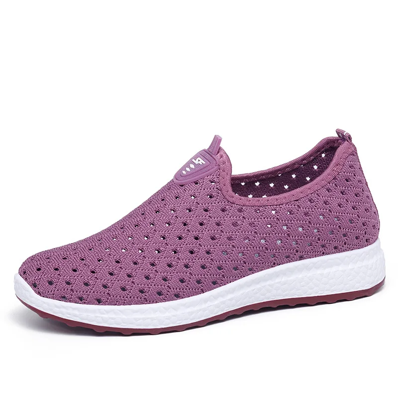 

2021 Summer Women Shoes Breathable Mesh Sneakers Shoes Ladies Slip on Flats Loafers Shoes Fashion Trainers Women
