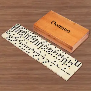 91PCS Domino Conjunto Duplo 12 Dominó com Caixa Pai Gow Jogo de