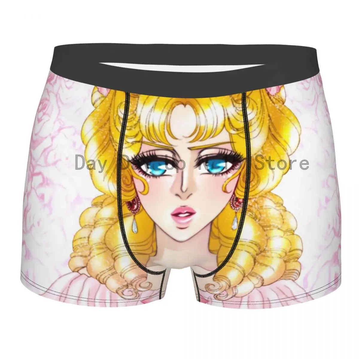 

Novelty The Rose Of Versailles Boxers Shorts Underpants Men's Comfortable Girl Manga Briefs Underwear
