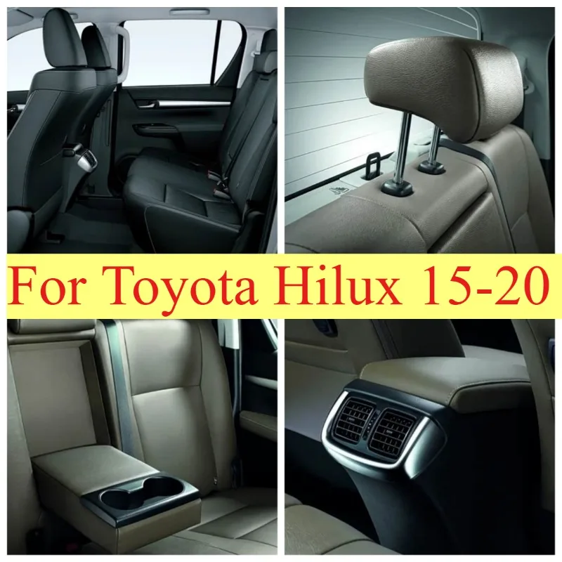 Фото Подходит для Toyota Hilux 2015-2020. Чехлы на сиденья из веганской кожи для 5 передних сидений. №1
