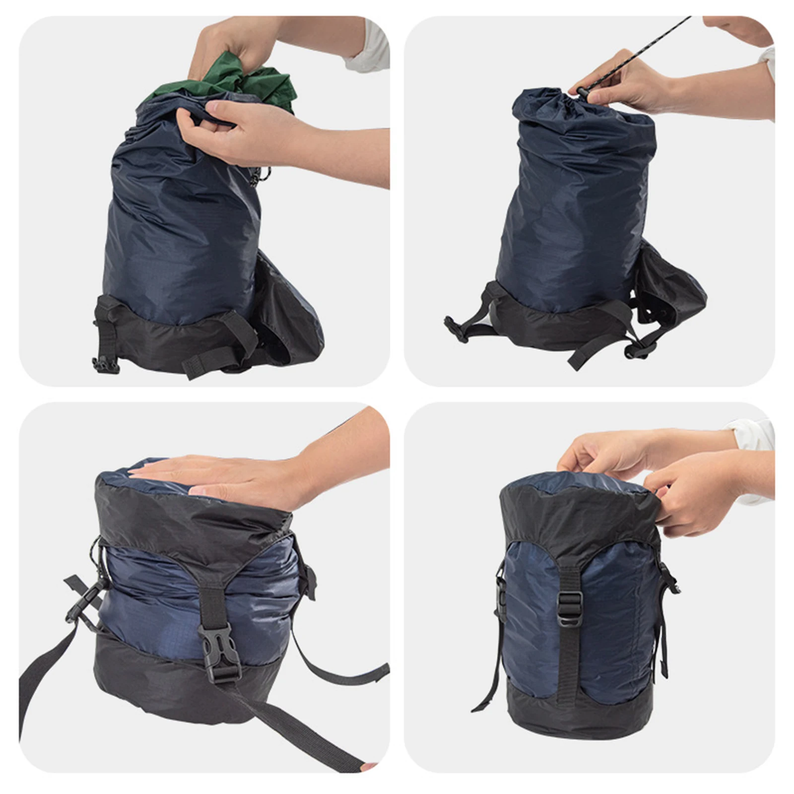 Лидер продаж компрессионный мешок 40D Silnylon Ripstop сверхлегкий спальный для кемпинга