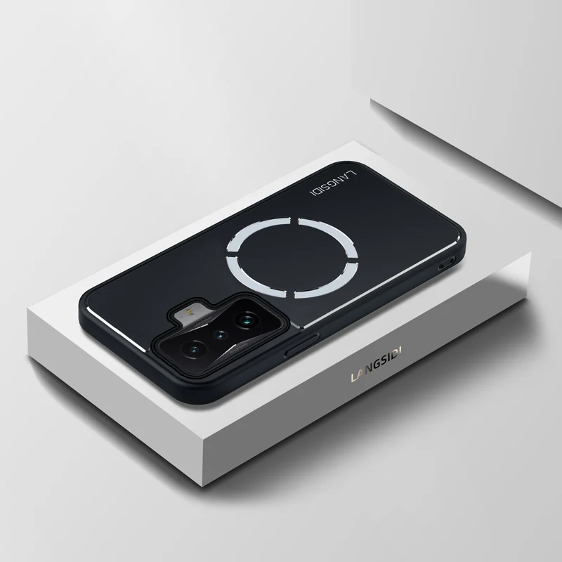 For POCO F4 gt case Heat dissipation Graphene cooling Alloy Anti-drop cases For Poco F4 F3 pro protective cover fundas coque