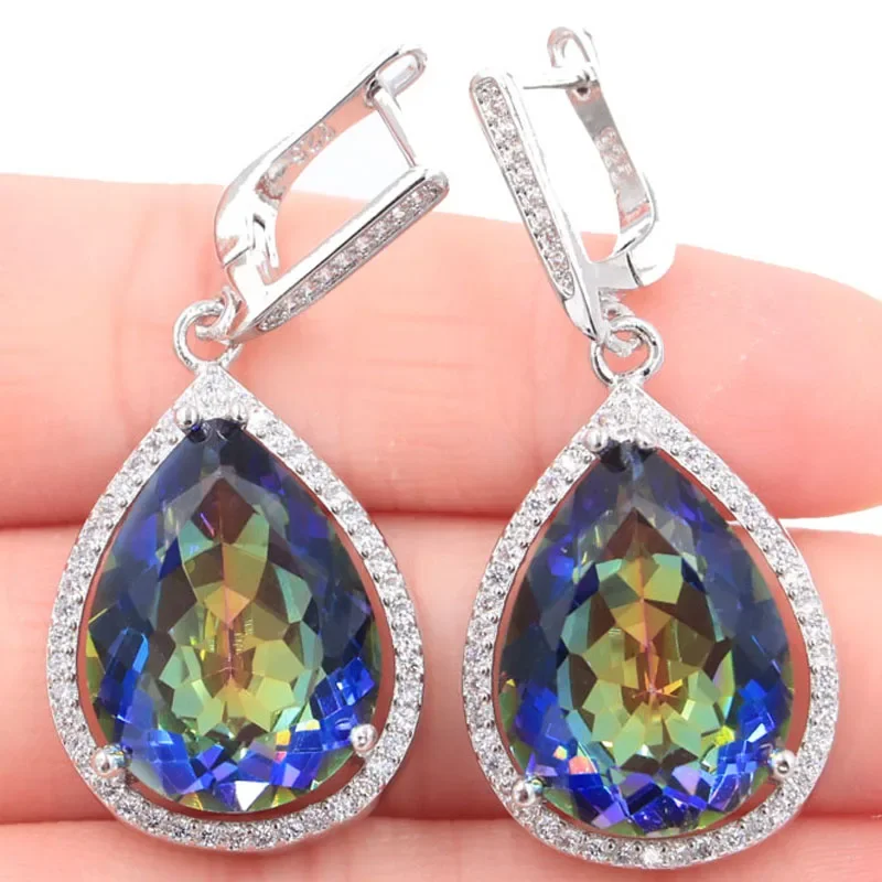 17 г индивидуальные серьги из натурального серебра 925 пробы розовый кунцит