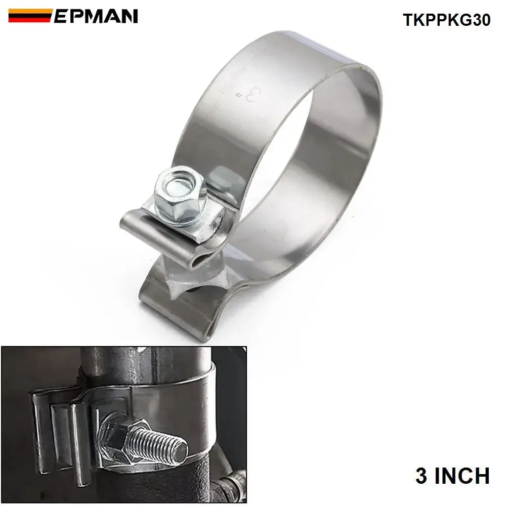

EPMAN SS стыковый выхлопной зажим 2 дюйма 2,25 дюйма 2,5 дюйма 2,75 дюйма 3 дюйма 3,5 дюйма 4 дюйма 5 дюймов для выхлопной трубы, глушителя, локтя, соединения труб TKPPKG