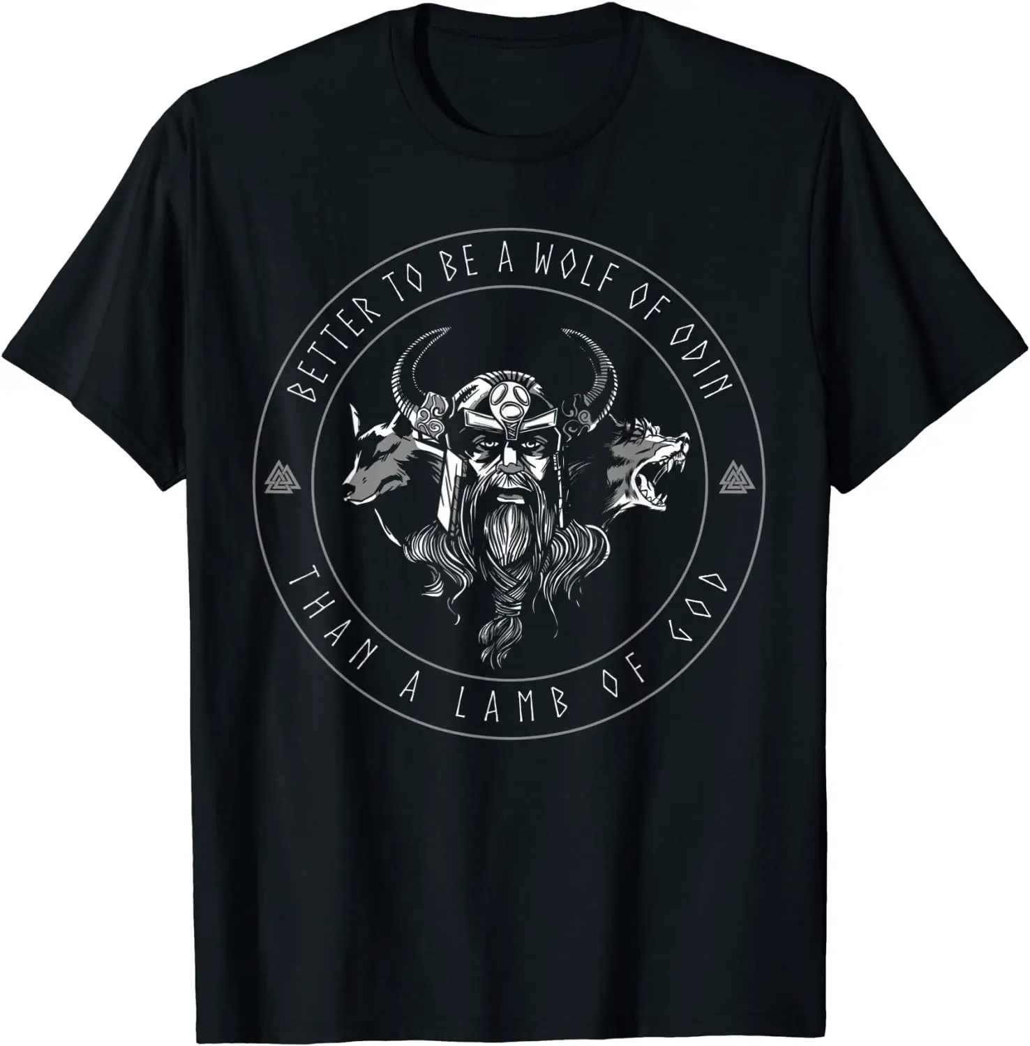 

Better Be A Wolf of Odin - Norse Mythology Viking Men T-Shirt Summer Short Sleeve Casual Cotton O-Neck Harajuku Shirts