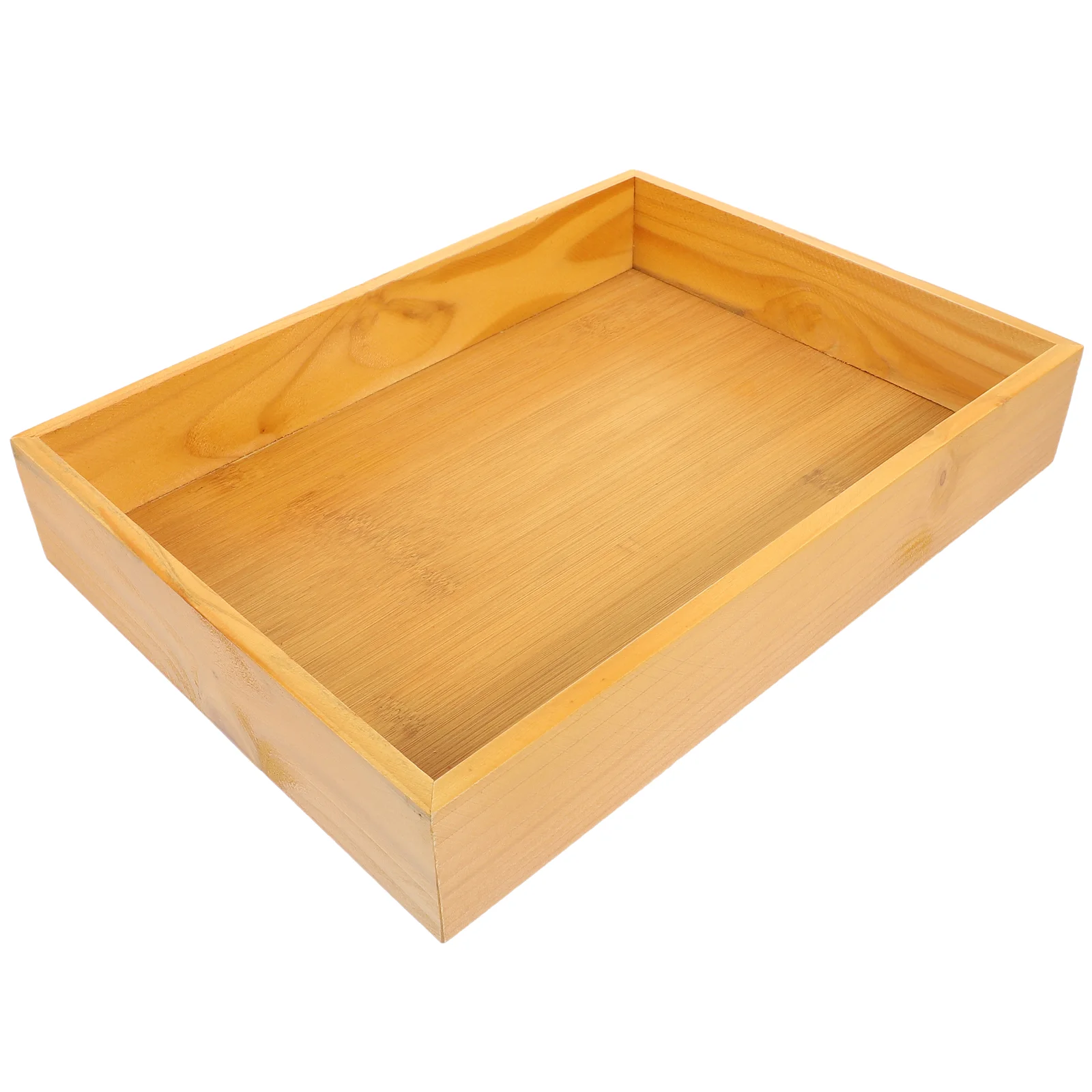 

Tray Serving Storage Snack Wood Plate Kitchen Wooden Holderfruit Platter Butler Tableware Multi Use Utensil Teaware Dry Severing