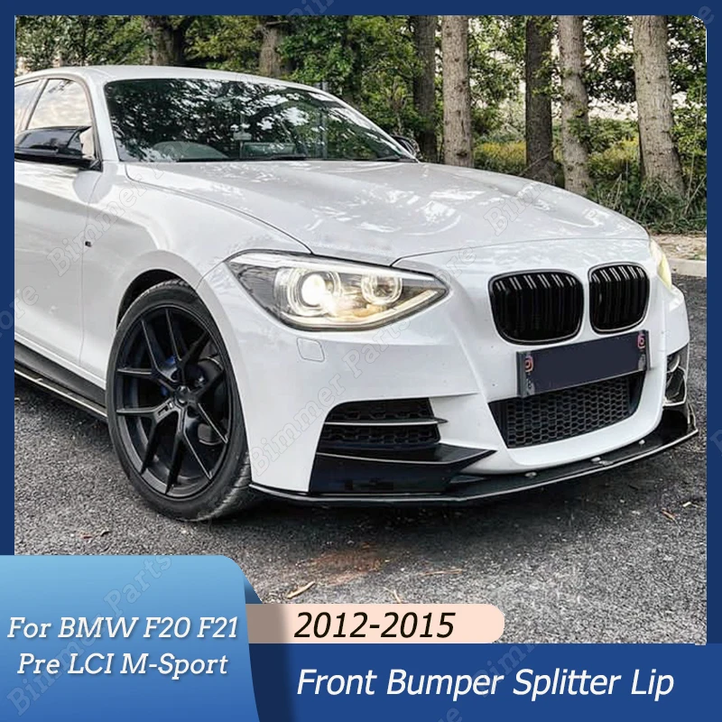 

4PCS/Set Car Front Bumper Splitter Lip Diffuser Spoiler Body Kits Guard For BMW 1 Series F20 F21 M135i Pre LCI M-Sport 2012-2015