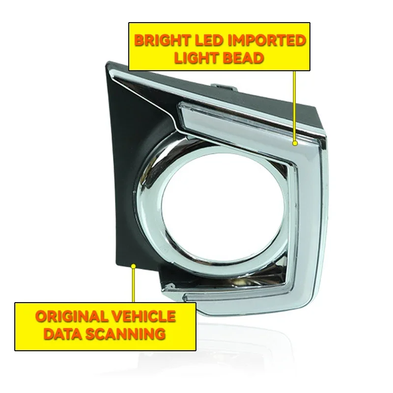 2 шт. автомобильные светодиодные дневные ходовые огни DRL для Mitsubishi Triton L200 2015 2016 2017