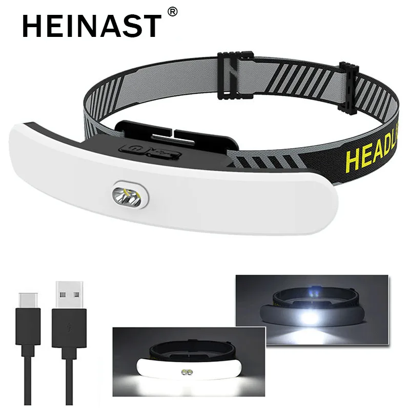

USB Rechargeable Led Headlamp Large Floodlight Head Lamp Multifunctional Headlight Head-mounted Strong Light Camping Light