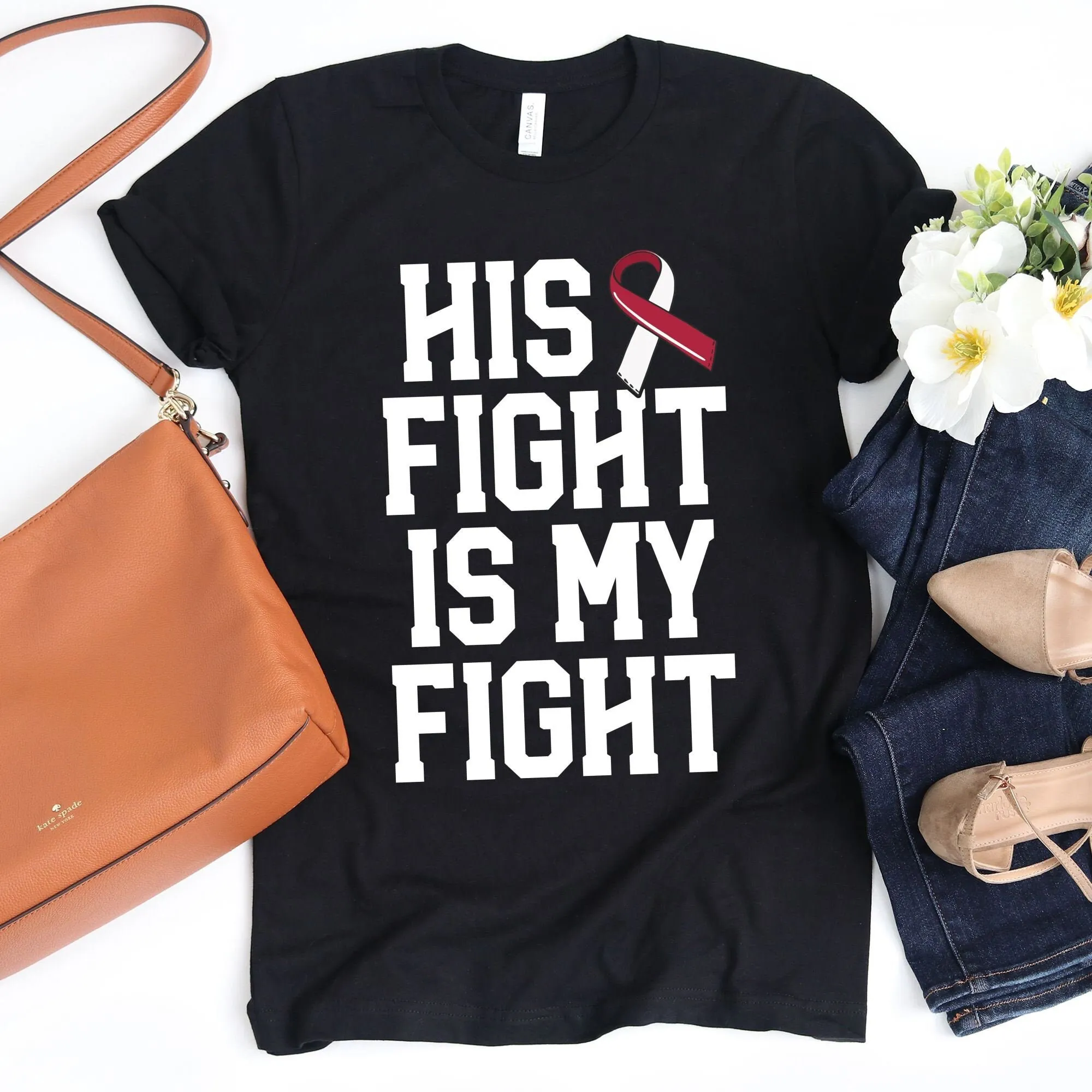 Его бой — моя футболка с головой и шеей осведомленность о раке выживленная