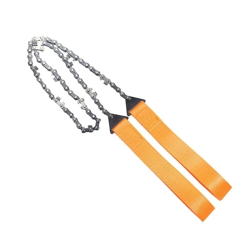 Portable Hand Zipper Saw Outdoor Chain Wire 11 Tooth Manganese Steel Pocket 24 Inch Garden Pruning Tool | Инструменты