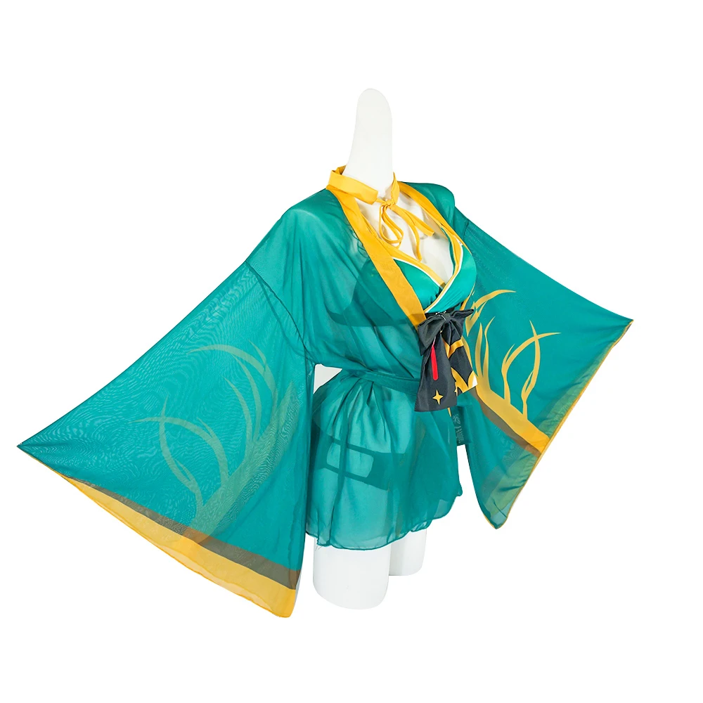 Новый стиль игры Genshin ударопрочный купальник Ms Hina Beelzebul Raiden Shogun косплей костюм