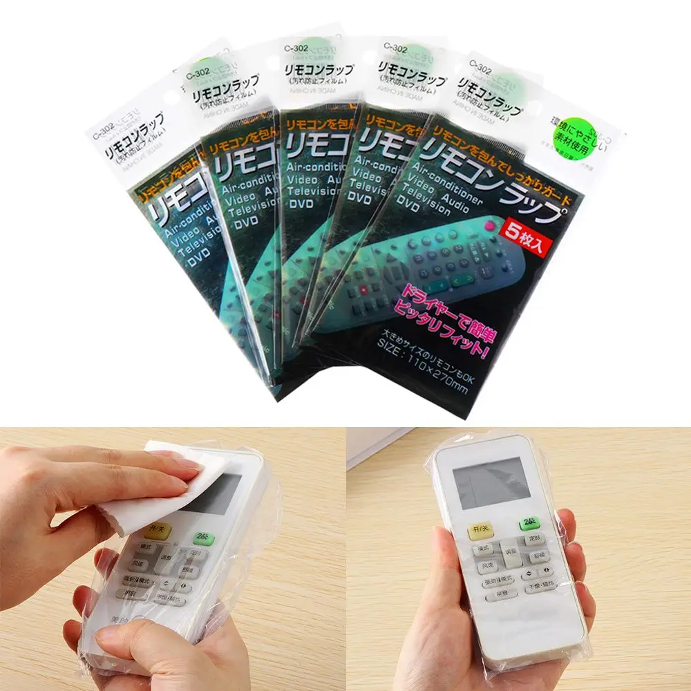 

25Pcs Waterproof TV Remote Control Cover Heat Shrink Film Protector Cover Air Condition Remote Control Protector Protective Case